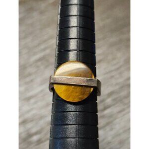 925 Sterling Silver Natural Stone Size 8 - 7.01g